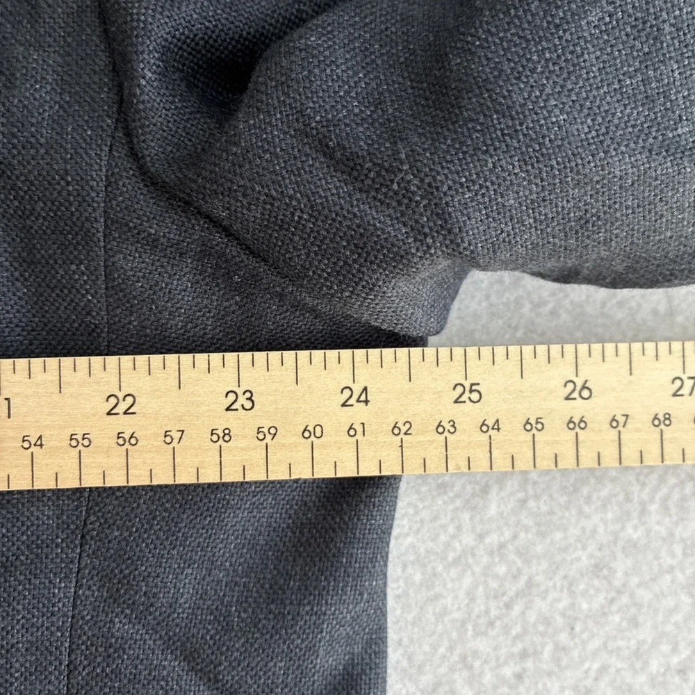 Vintage Brooks Brothers 346 Navy Blue Blazer Silk Linen Wool 46R Preppy Textured